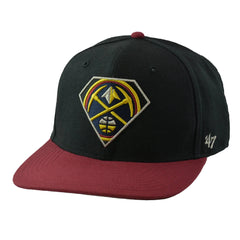 Denver Nuggets 47 NBA Carat 2Tone Captain Snapback Hat