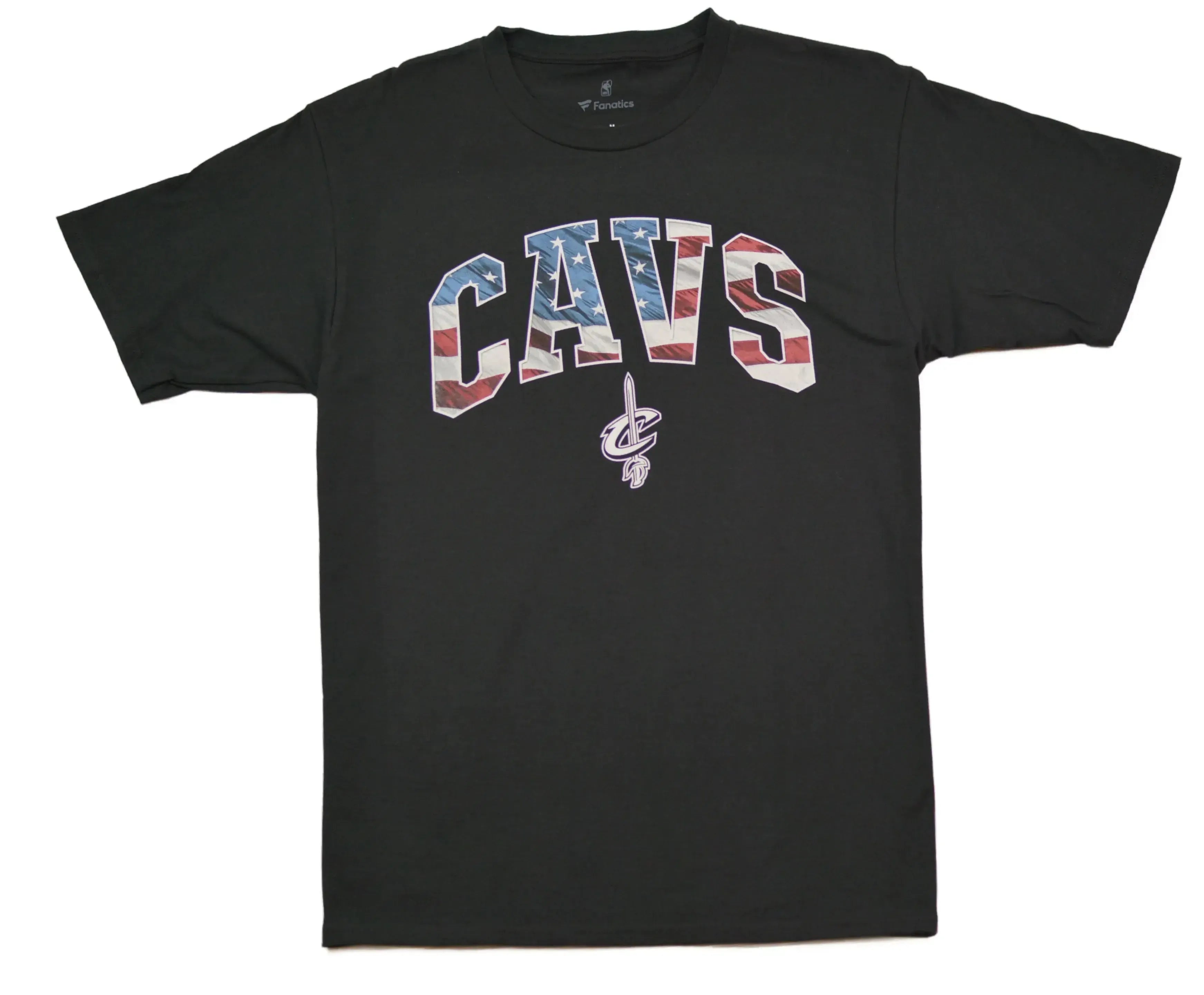 Cleveland Cavaliers Americana NBA Black Graphic T-Shirt