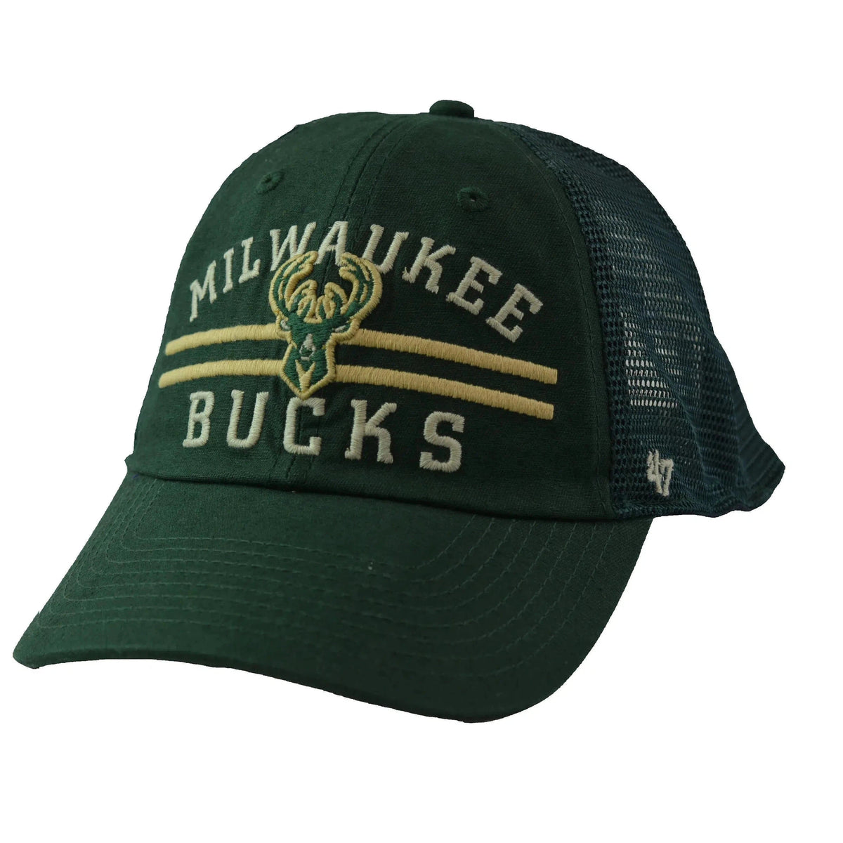 Milwaukee Bucks NBA '47 Clean Up Mesh Back Cap, Snapback Hat