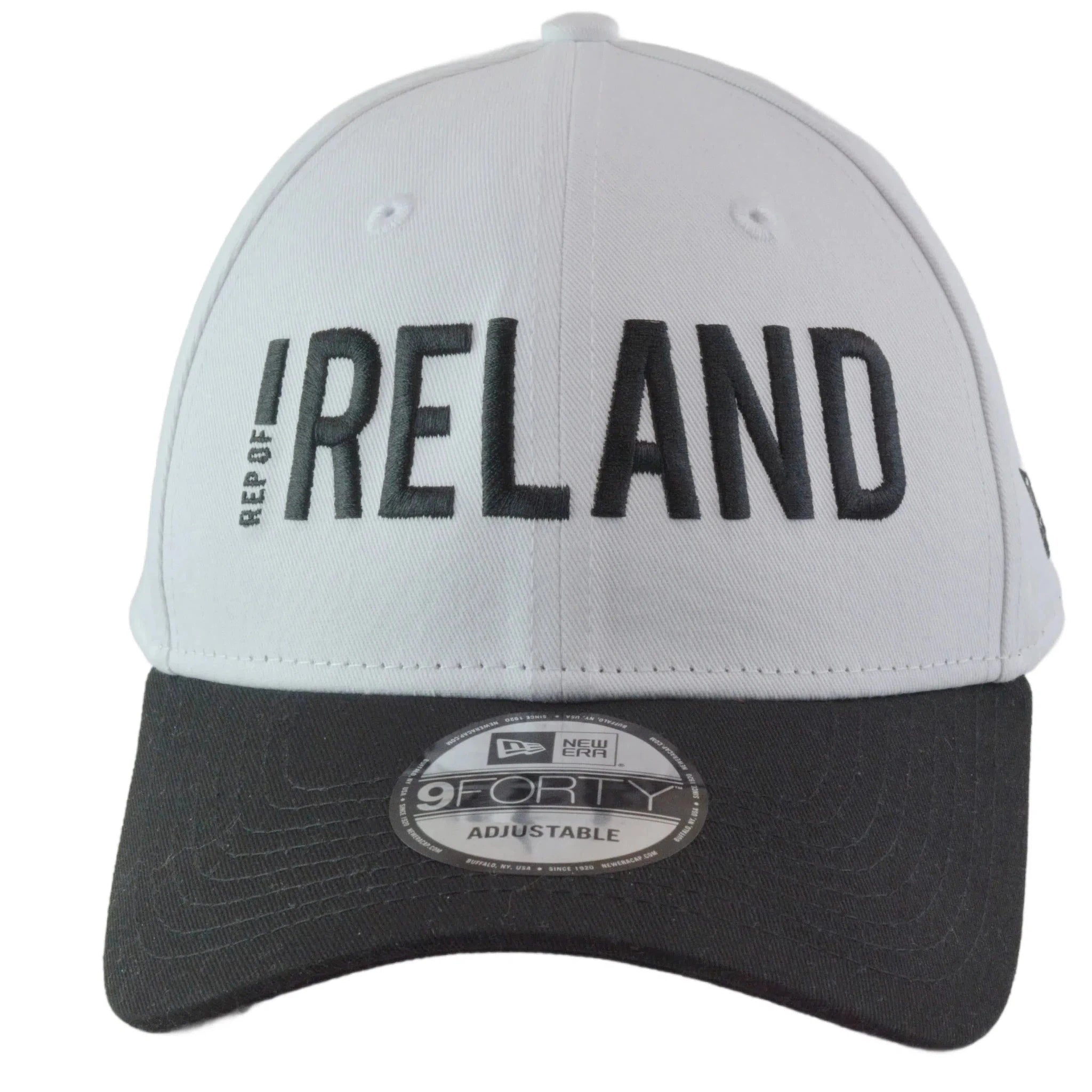 Ireland International Football Team New Era 9FORTY FAI White Adjustable Soccer Hat