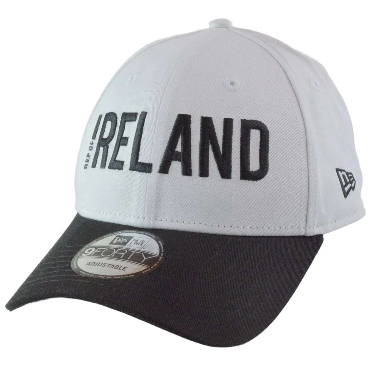 Ireland International Football Team New Era 9FORTY FAI White Adjustable Soccer Hat