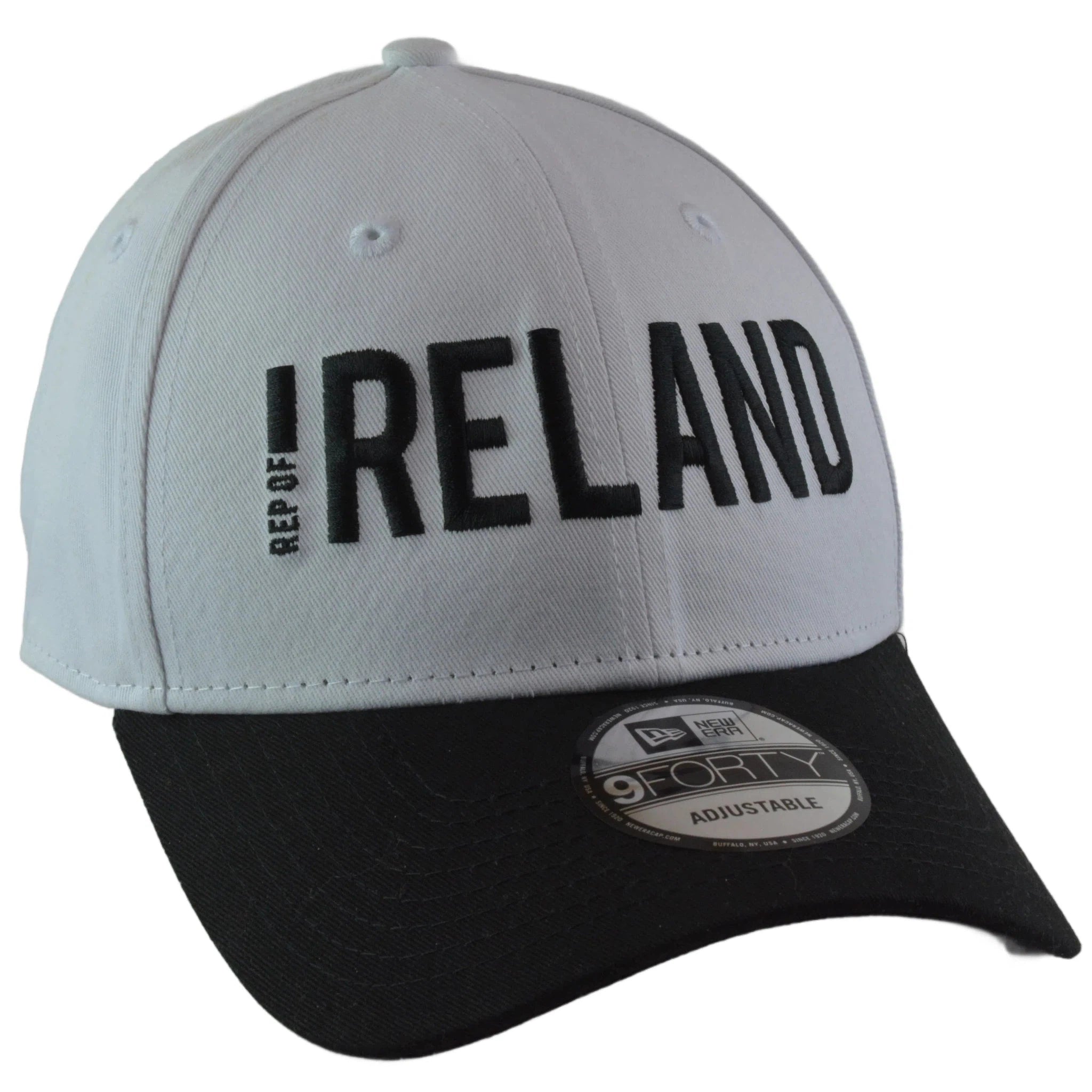 Ireland International Football Team New Era 9FORTY FAI White Adjustable Soccer Hat