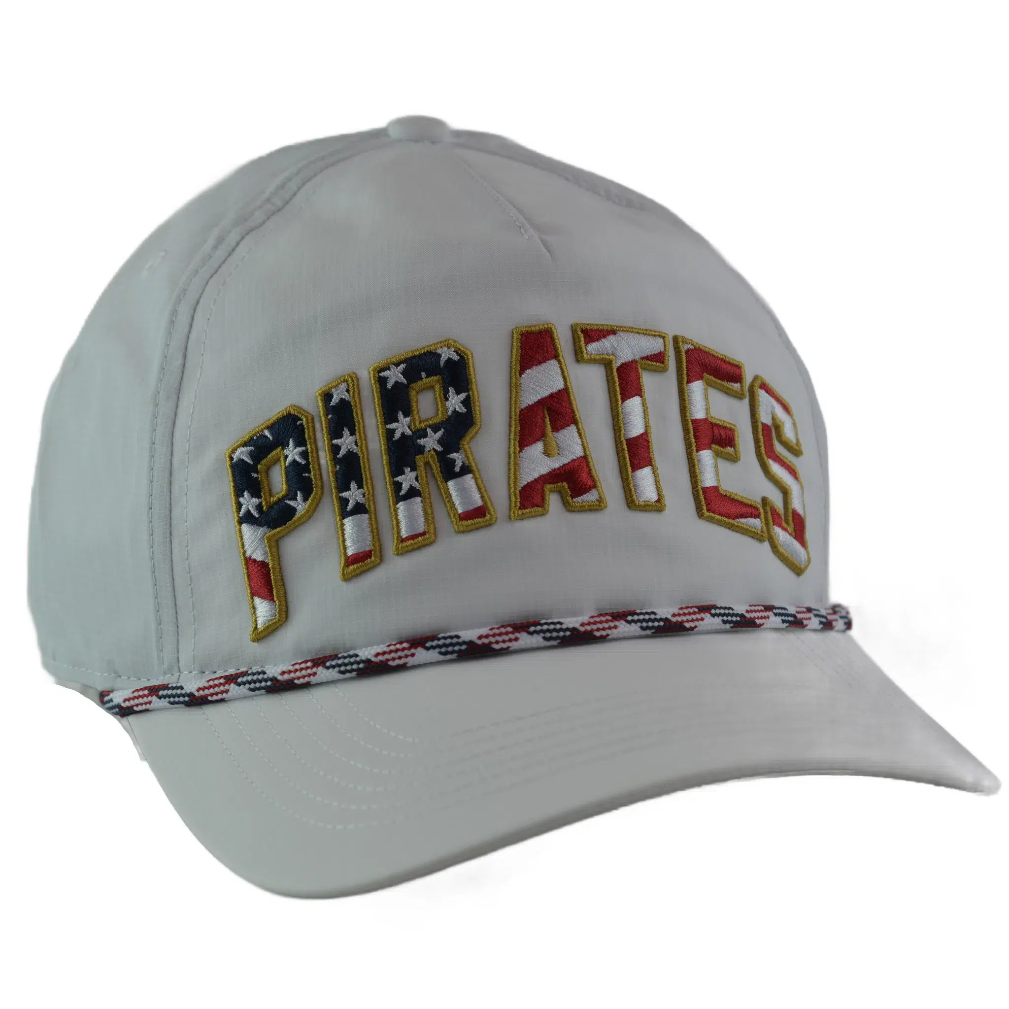 Pittsburgh Pirates '47 Stars & Stripes Flag Flutter Hitch Adjustable Lightweight MLB Captains Hat