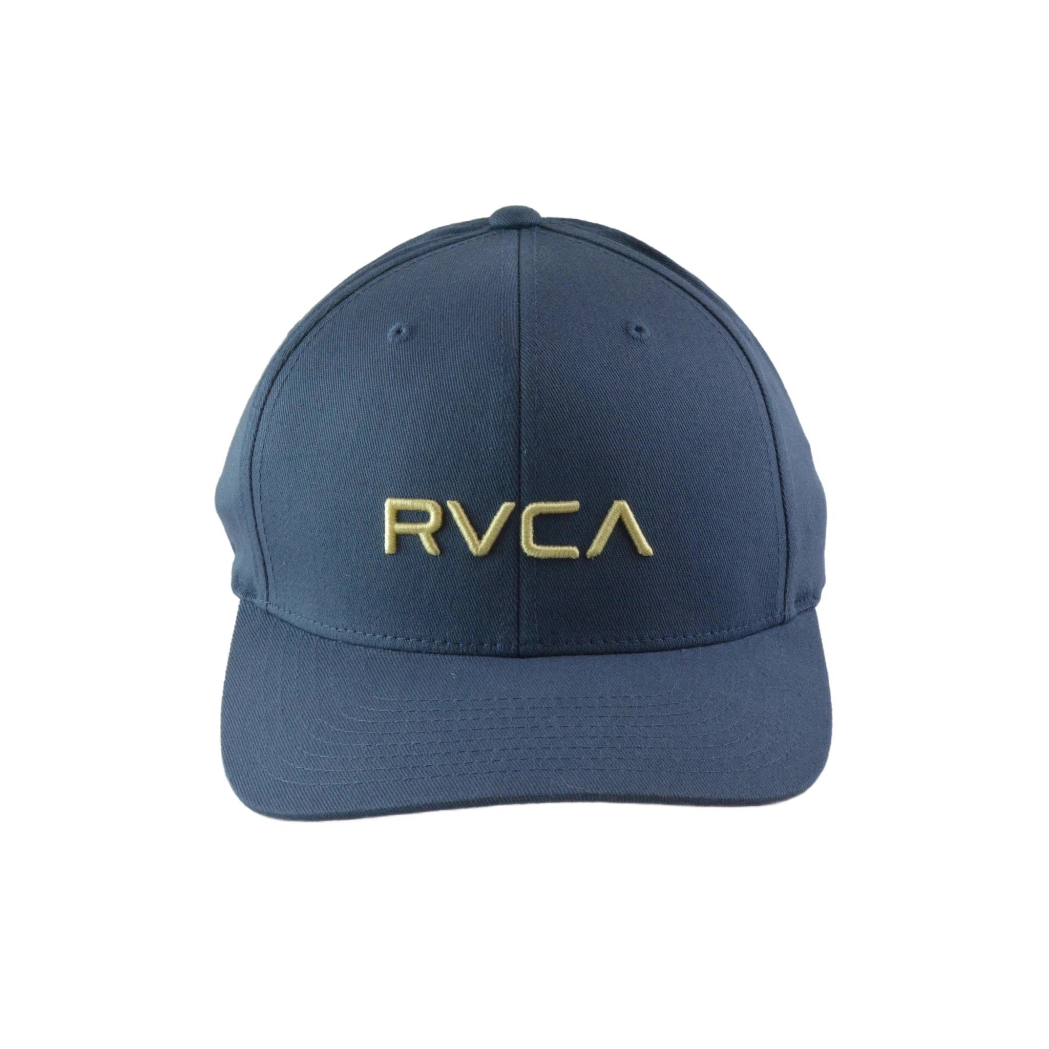 RVCA Solid Flex Blue Cap Stretch Fit L/XL Hat