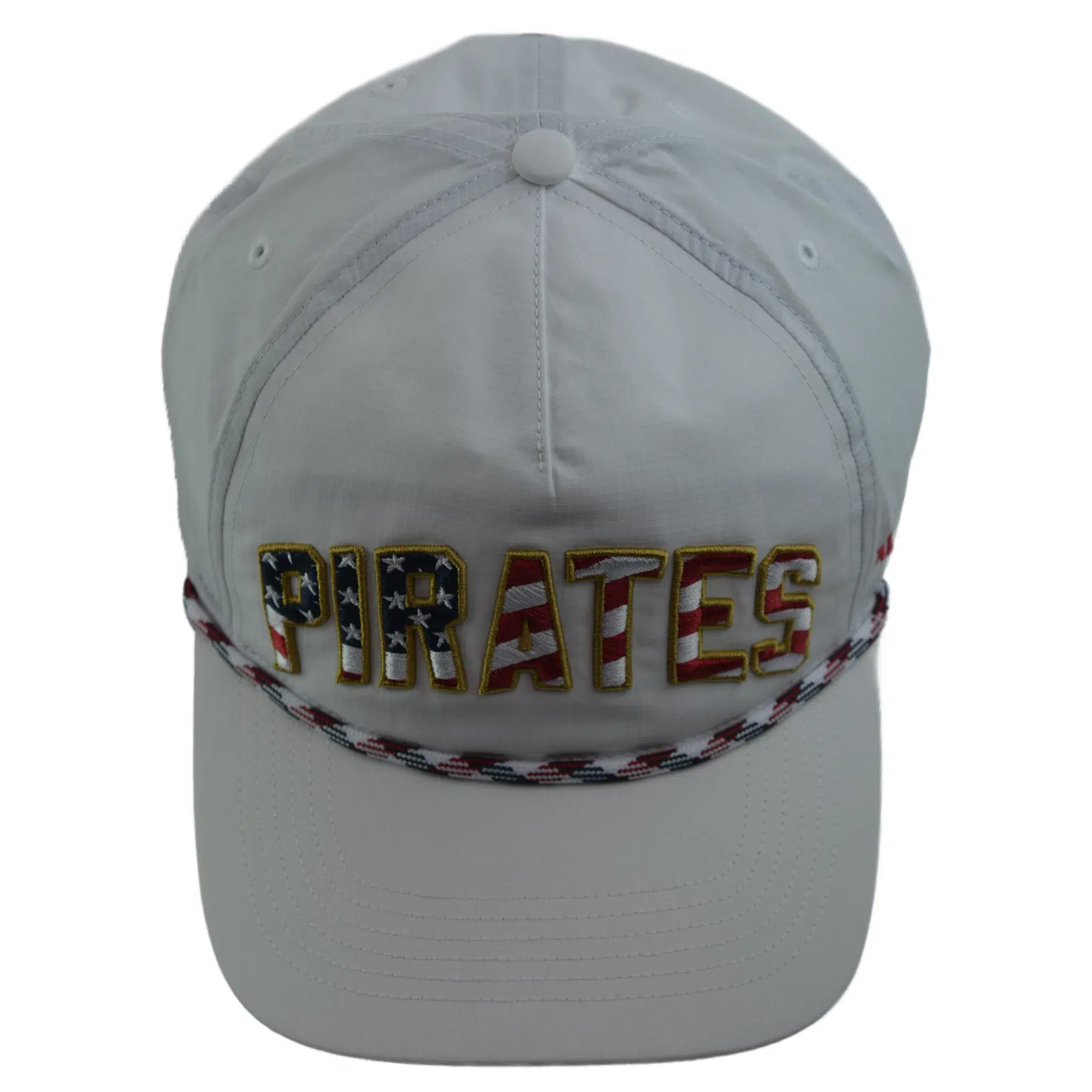 Pittsburgh Pirates '47 Stars & Stripes Flag Flutter Hitch Adjustable Lightweight MLB Captains Hat