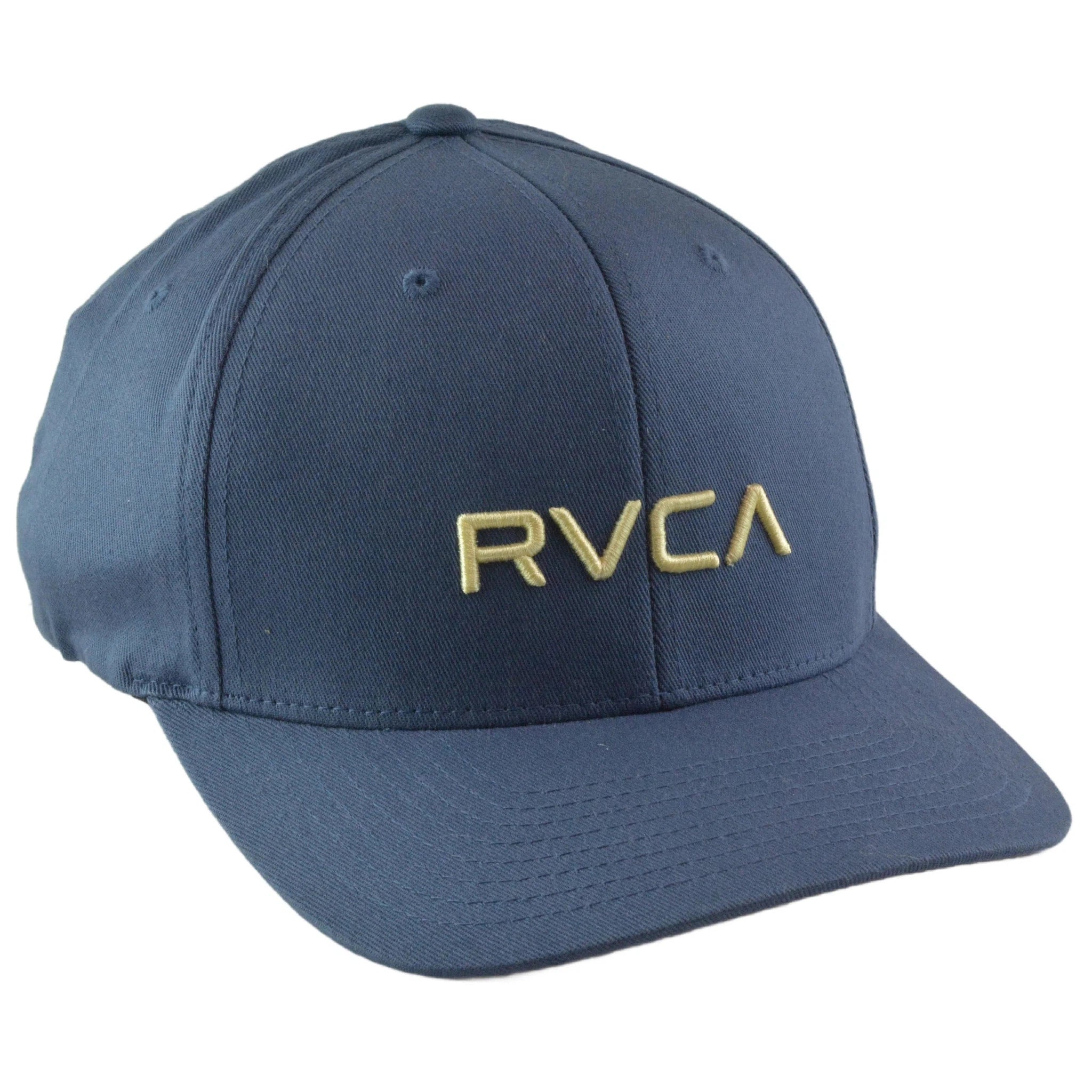 RVCA Solid Flex Blue Cap Stretch Fit L/XL Hat