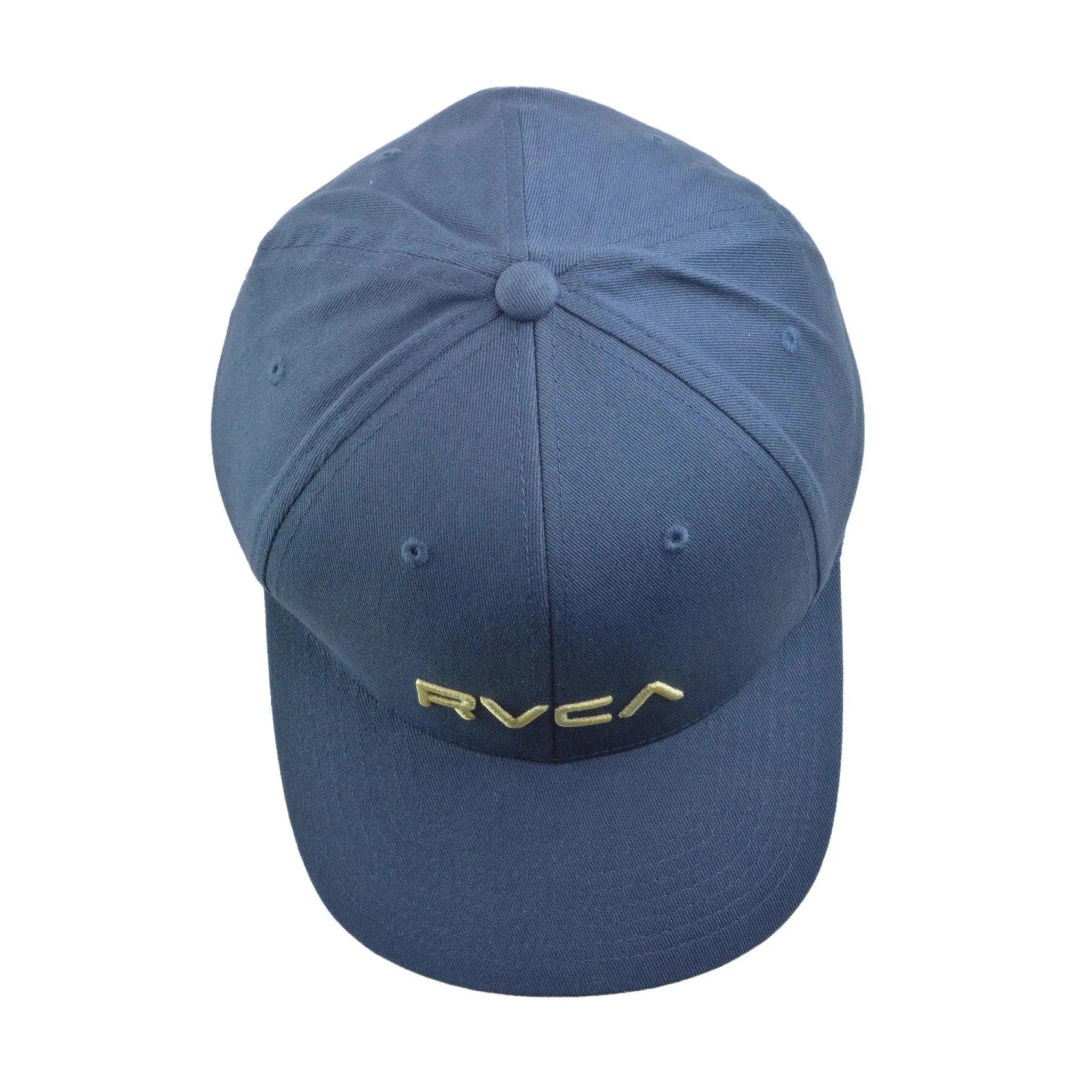 RVCA Solid Flex Blue Cap Stretch Fit L/XL Hat