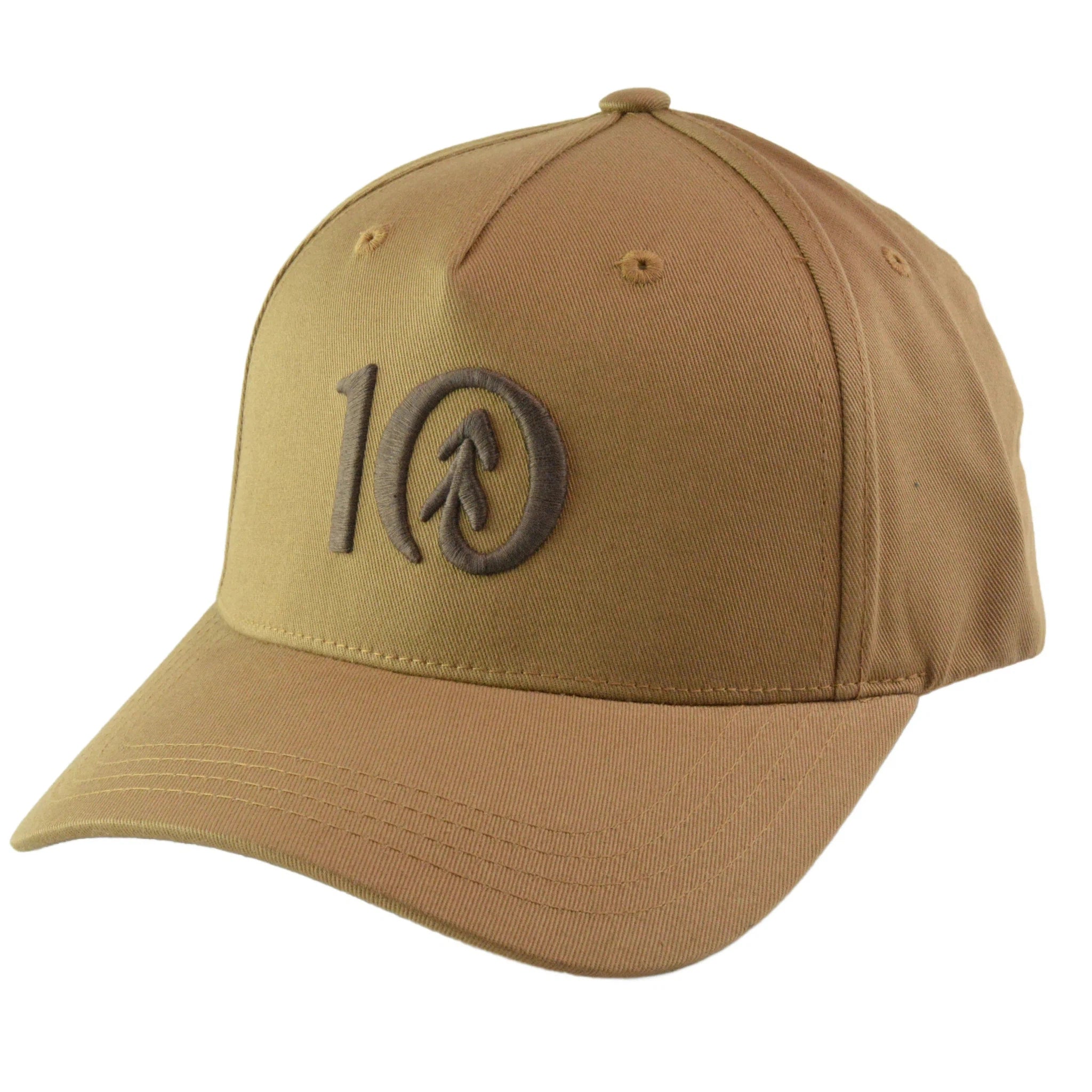 Tentrees Foxtrot Brown Altitude Logo Cork Brim Snapback Cap Adjustable Hat