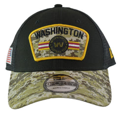 Washington Football Team New Era 940 Salute To Service Black & Camo Mesh Back Adjustable Men's Snapback Hat