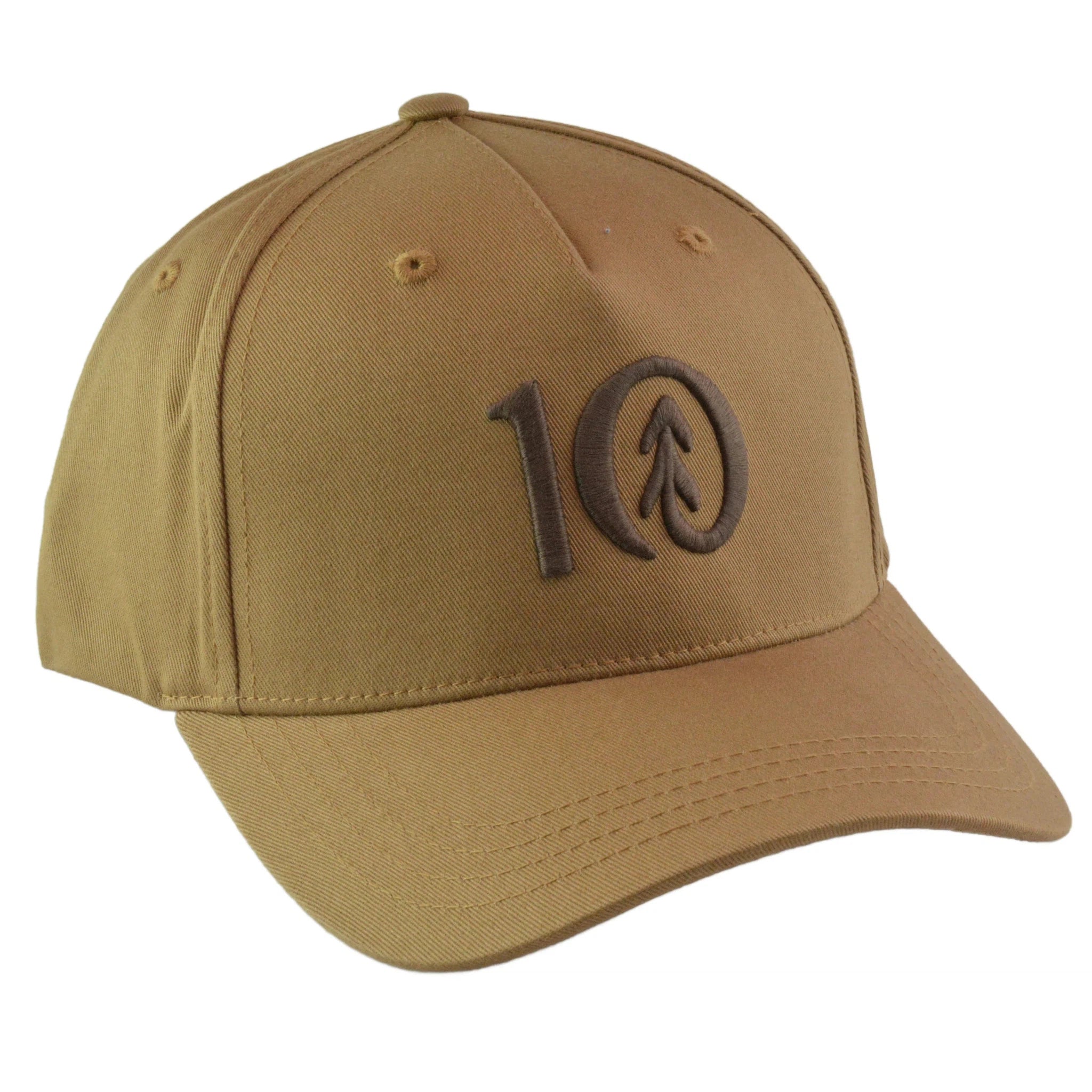 Tentrees Foxtrot Brown Altitude Logo Cork Brim Snapback Cap Adjustable Hat