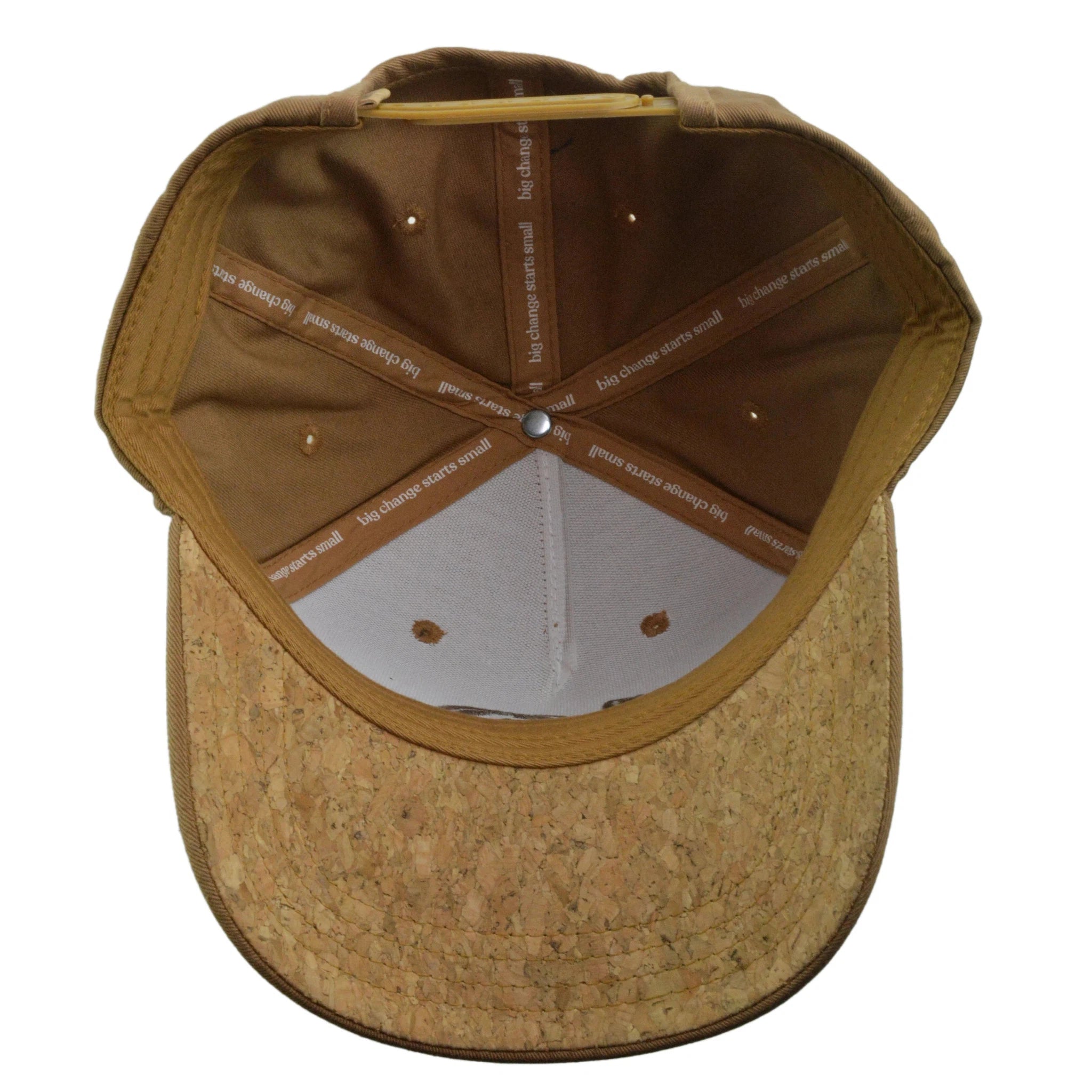 Tentrees Foxtrot Brown Altitude Logo Cork Brim Snapback Cap Adjustable Hat