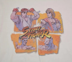 Street Fighter Video Game Inspired Short Sleeve White T-shirt