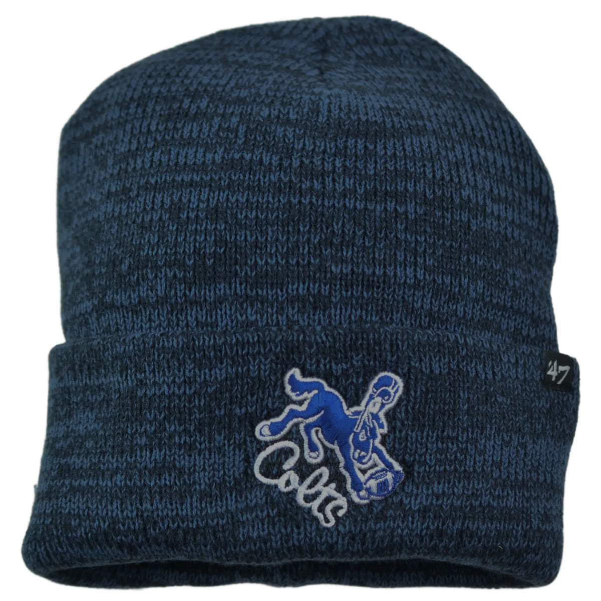 '47 Indianapolis Colts Throwback Logo Hometown Brain Freeze Cuffed Knit Beanie