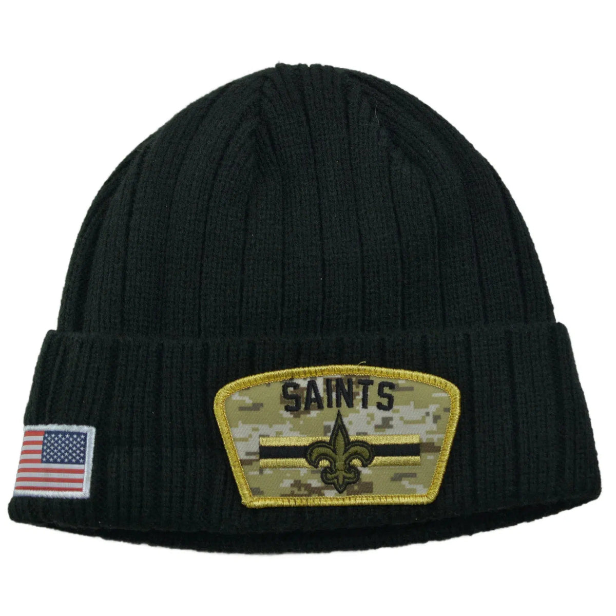 New Orleans Saints New Era Salute to Service Black Knit Beanie Winter Watch Cap