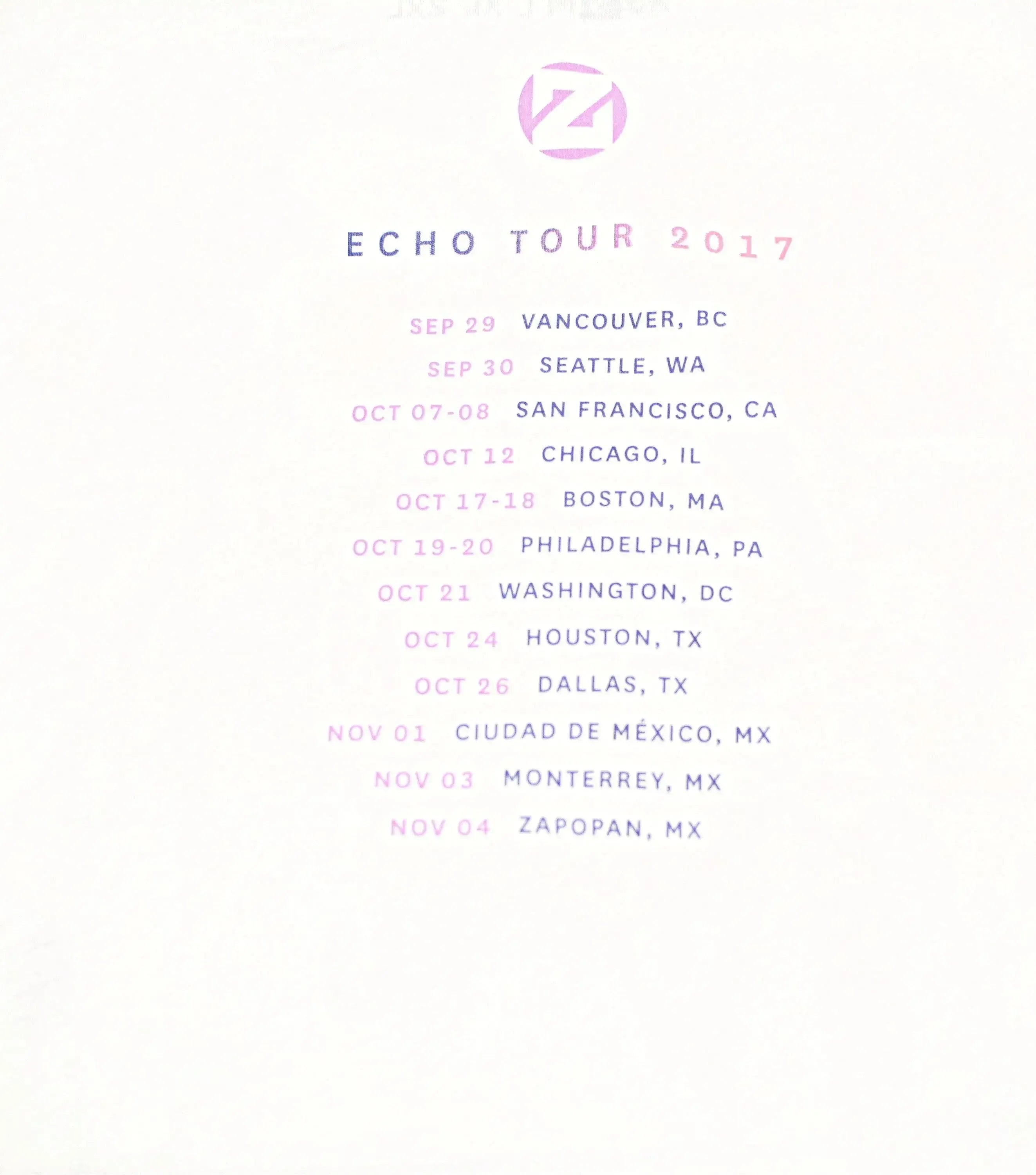 Zedd Echo Tour EDM White T-Shirt - Official DJ Merch