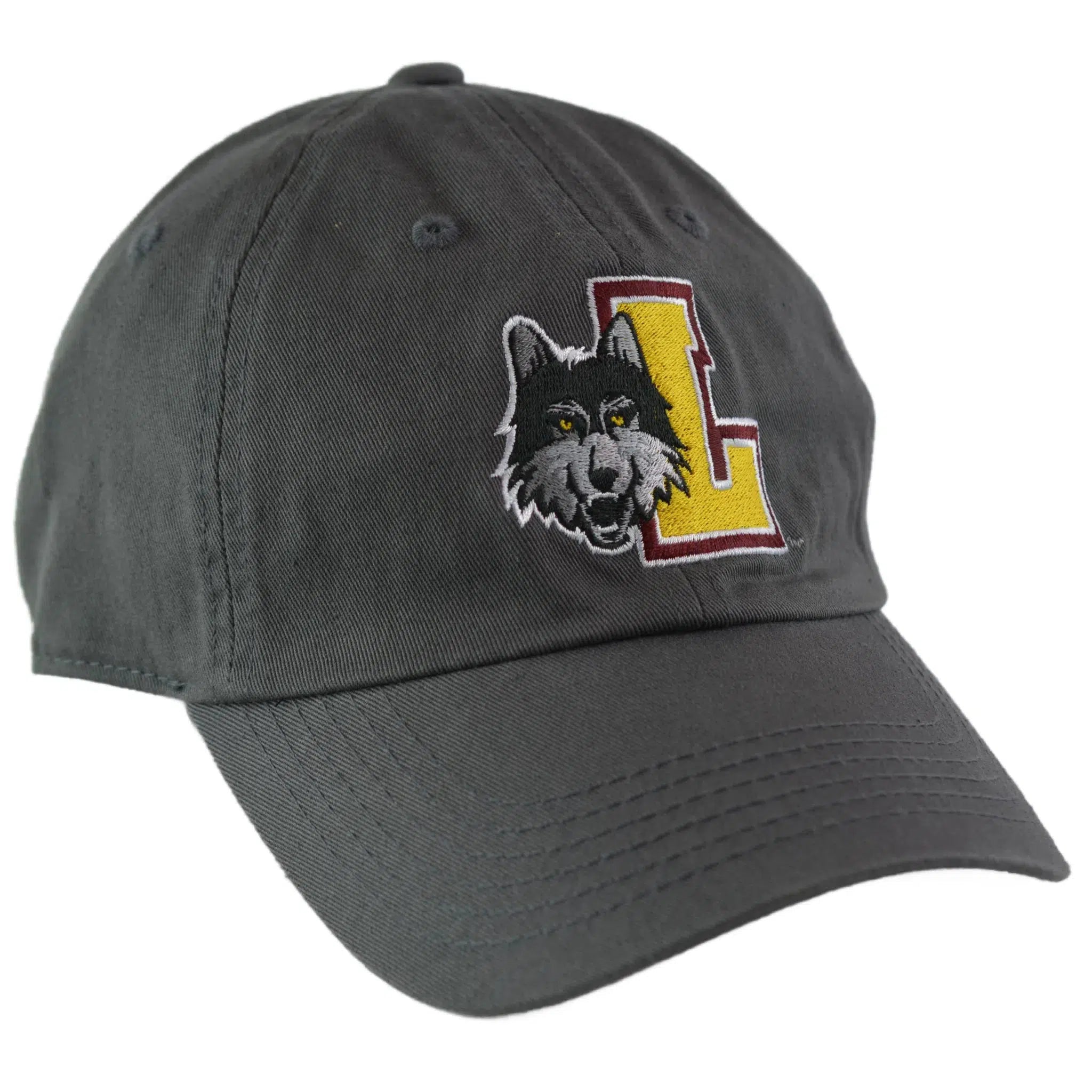 Loyola Chicago Ramblers Relaxed Fit Men's Gray Adjustable Dad Hat by Top of the World