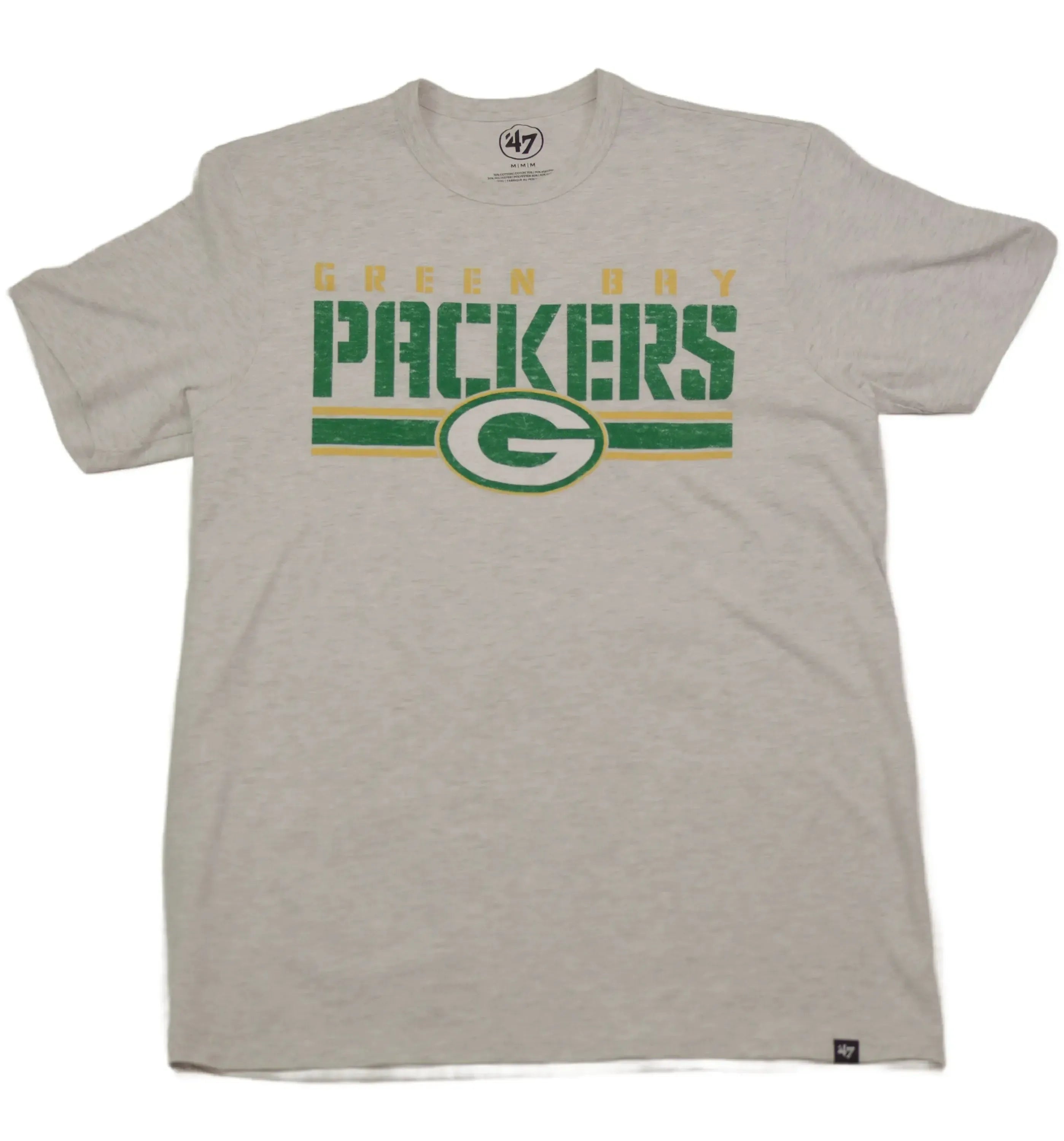 '47 Green Bay Packers NFL Relay Gray Short Sleeve Tee