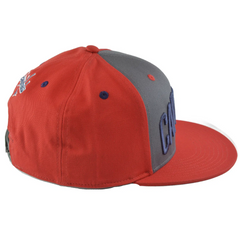 Washington Capitals NHL Big Script Logo Hockey Red & Gray Flat BIll Snapback Hat by Adidas