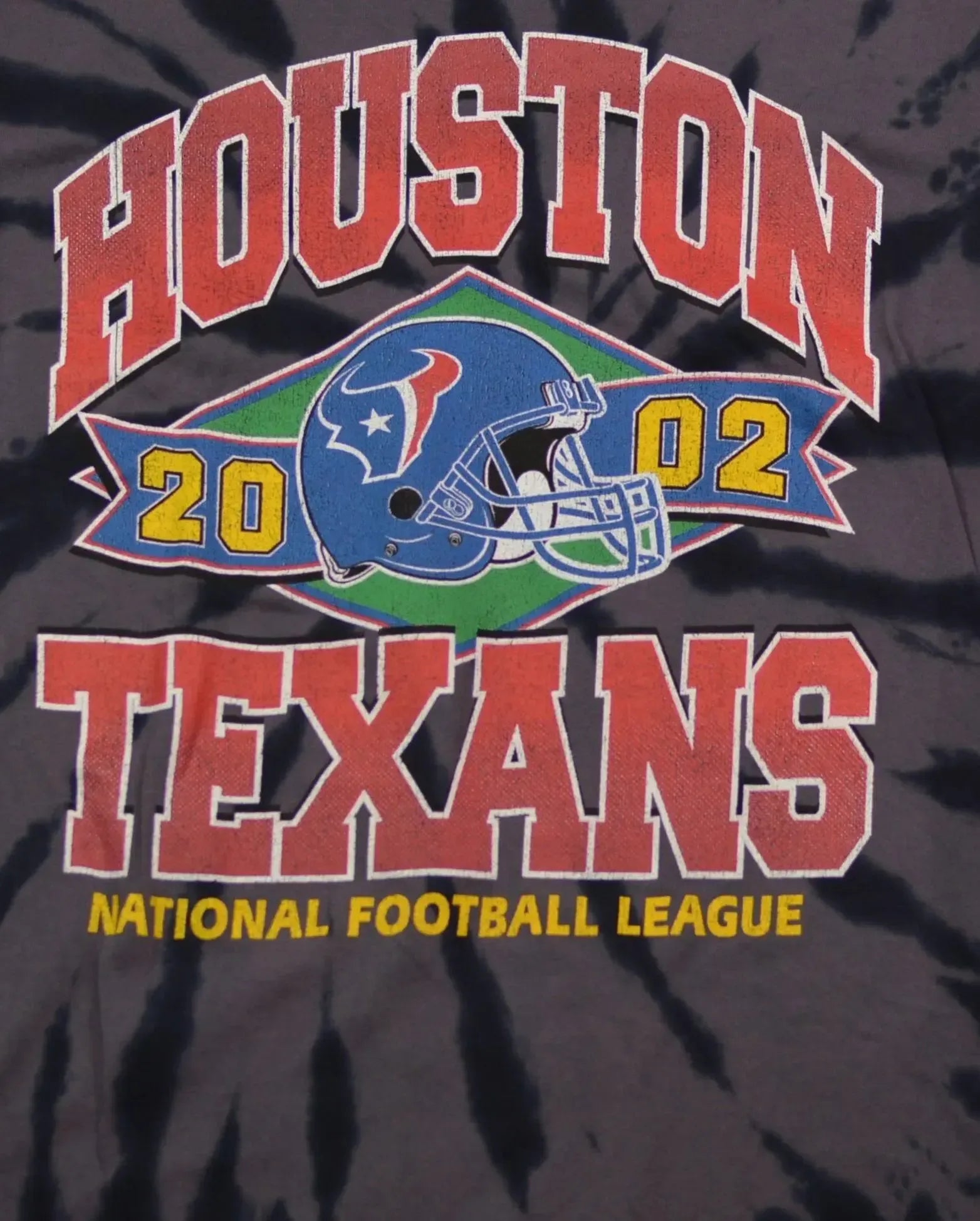 '47 Houston Texans NFL Tie-Dye Tubular Football T-Shirt