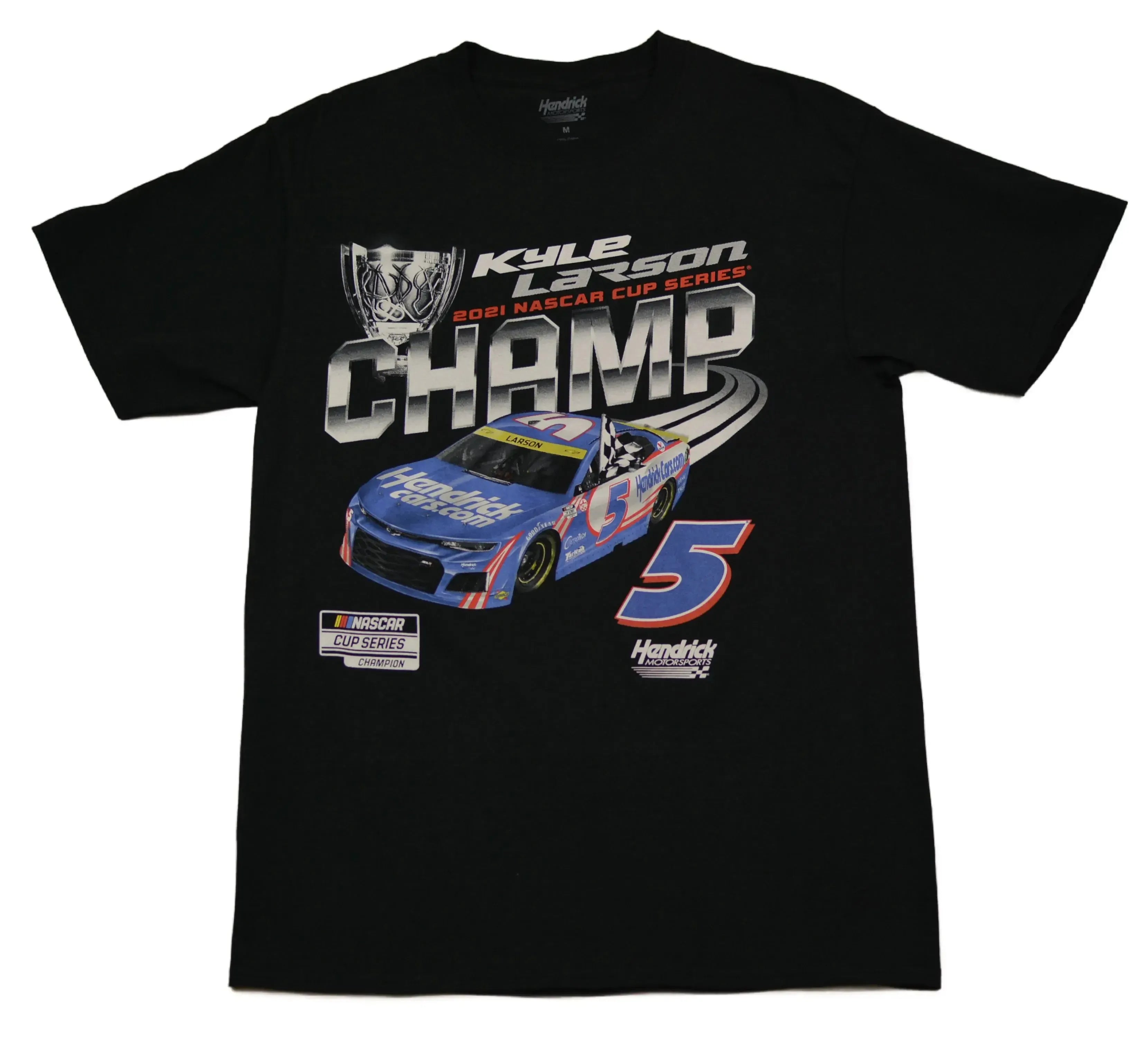 Kyle Larson #1 Spot NASCAR Cup Series Champ Black T-Shirt