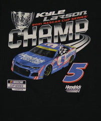 Kyle Larson #1 Spot NASCAR Cup Series Champ Black T-Shirt