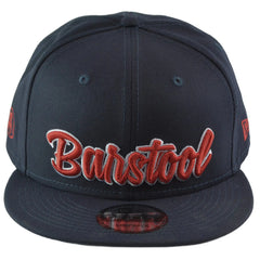 Barstool Sports New Era 9FIFTY Adjustable Snapback Flat Bill Cap Navy Blue Hat