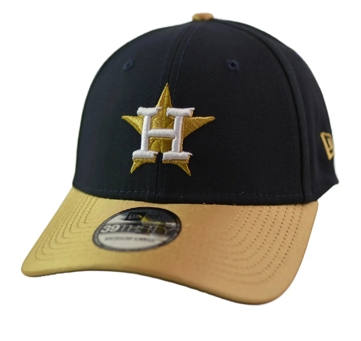 Houston Astros New Era 39THIRTY Gold Collection Flex Fit MLB Hat