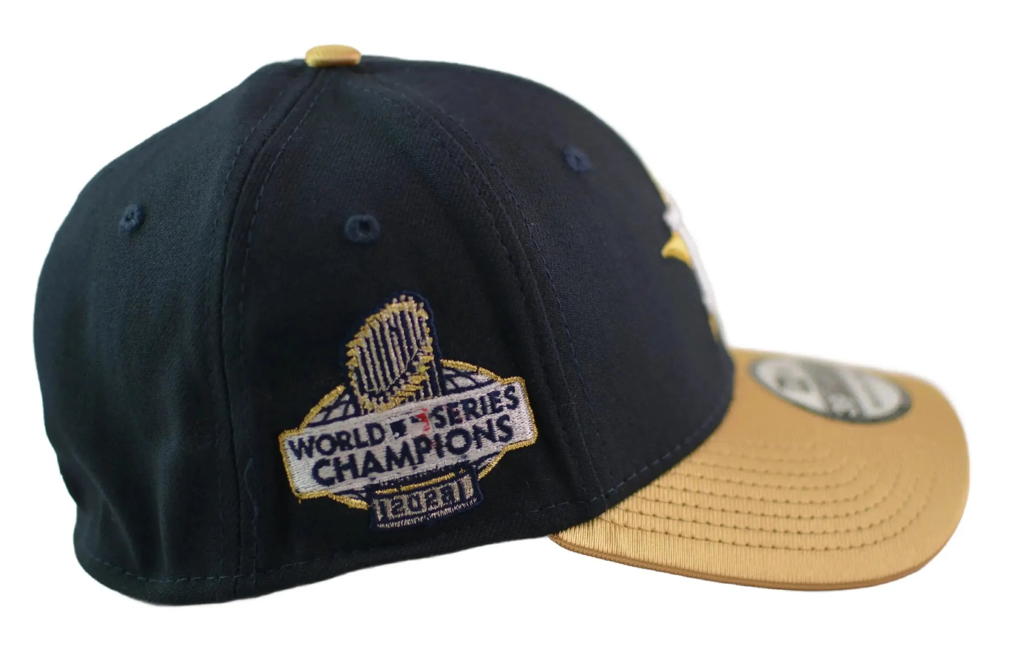 Houston Astros New Era 39THIRTY Gold Collection Flex Fit MLB Hat