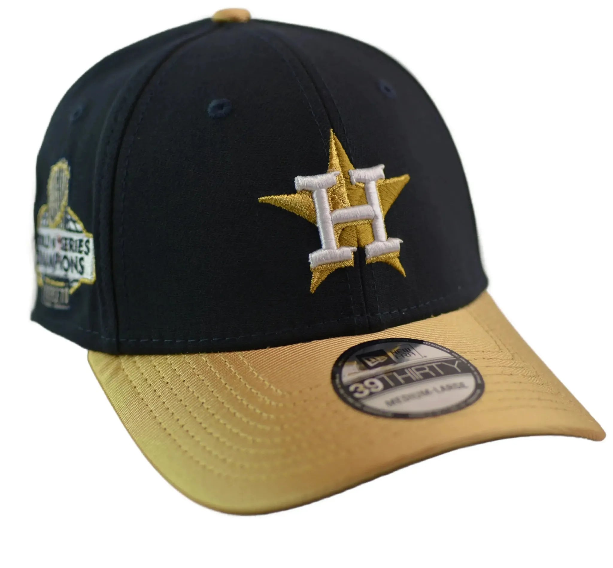 Houston Astros New Era 39THIRTY Gold Collection Flex Fit MLB Hat