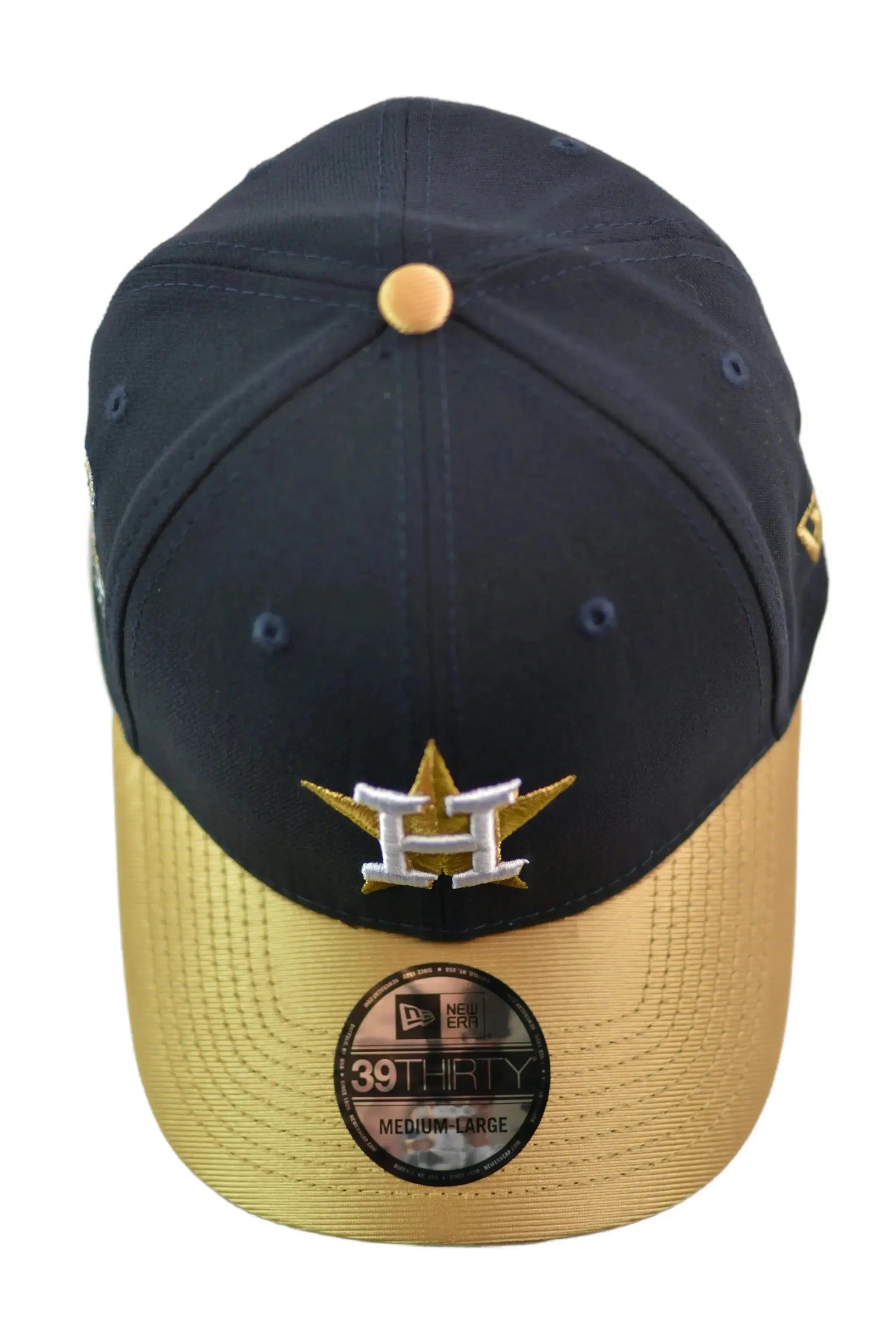 Houston Astros New Era 39THIRTY Gold Collection Flex Fit MLB Hat