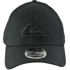 Quiksilver Mountain & Wave Black Logo Flex FIt Black Hat