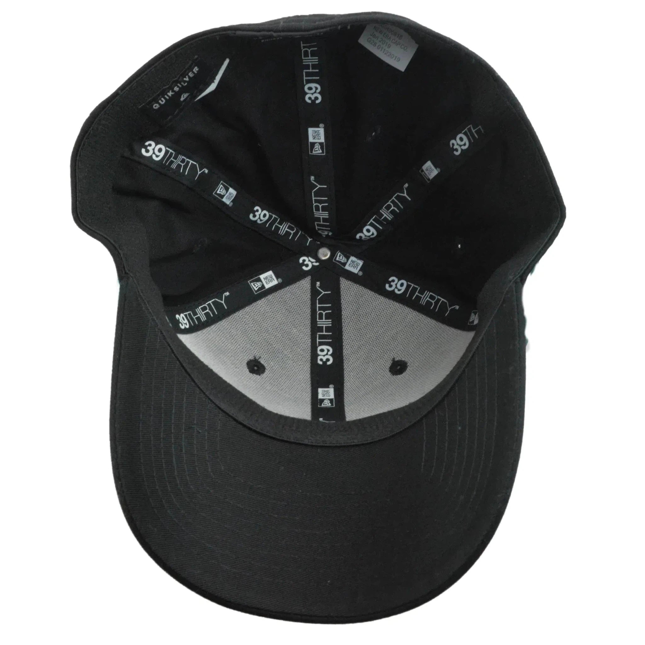 Quiksilver Mountain & Wave Black Logo Flex FIt Black Hat