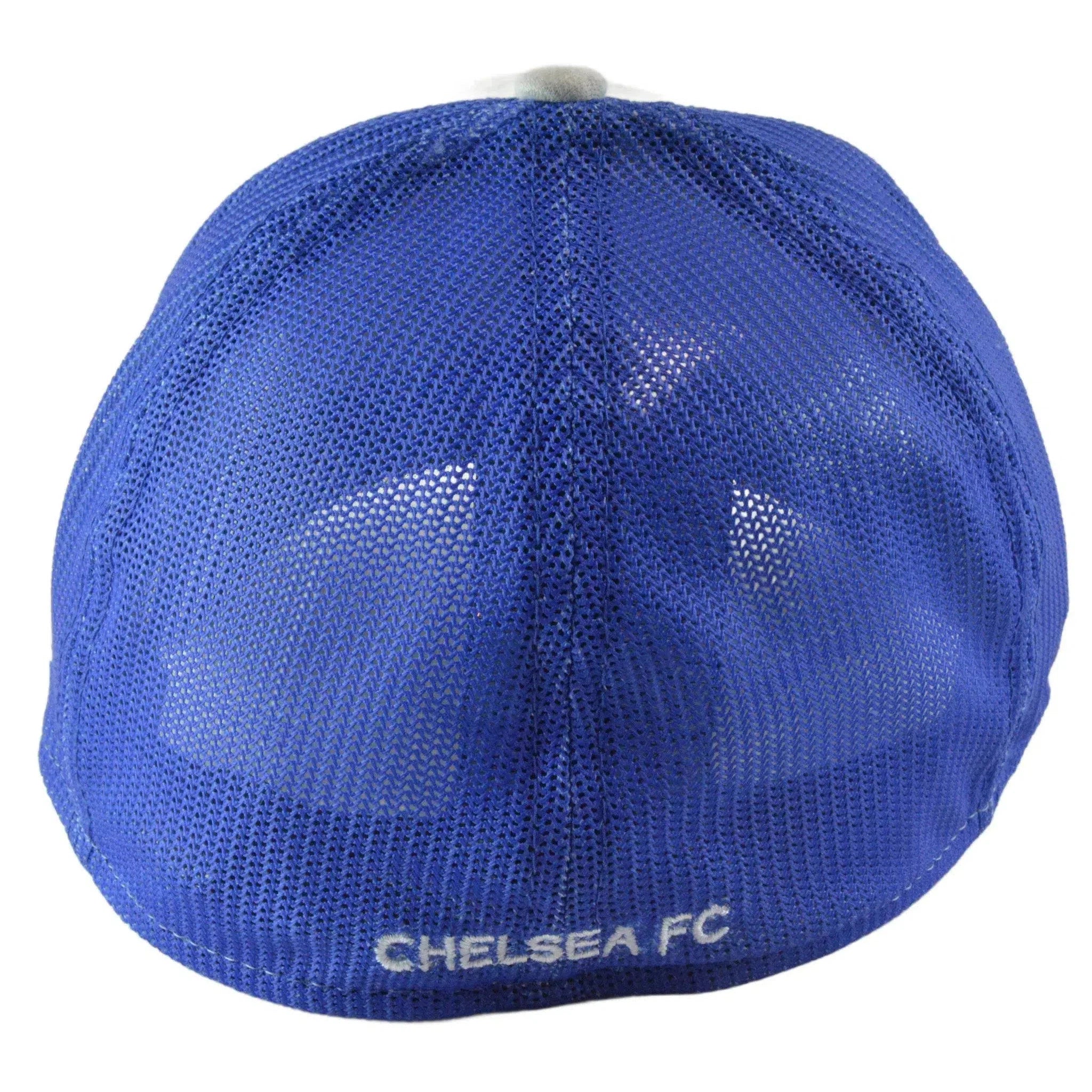 Chelsea FC New Era Blue & Gray 39THIRTY Mesh Back Flex Fit Soccer Hat