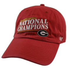 Georgia Bulldogs National Champions Red Dad Hat by ’47