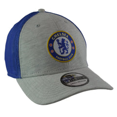 Chelsea FC New Era Blue & Gray 39THIRTY Mesh Back Flex Fit Soccer Hat