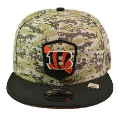 Cincinnati Bengals New Era 9FIFTY NFL Salute to Service Camo Snapback Hat