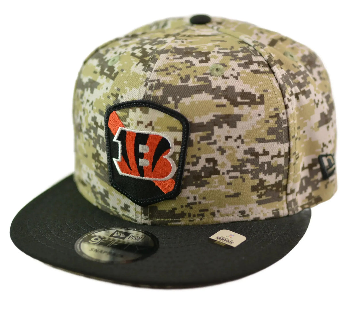 Cincinnati Bengals New Era 9FIFTY NFL Salute to Service Camo Snapback Hat