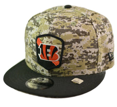 Cincinnati Bengals New Era 9FIFTY NFL Salute to Service Camo Snapback Hat
