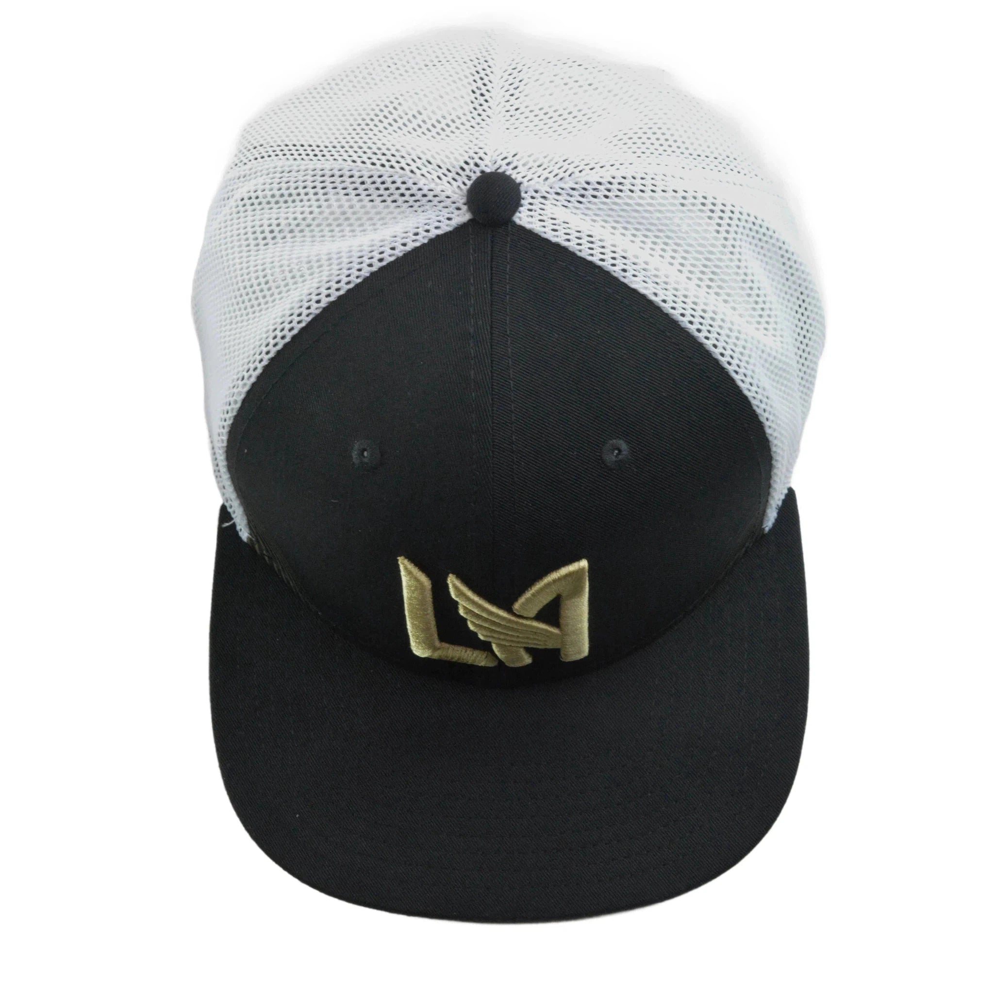 LAFC MLS Soccer FC Core LAFC Black & White Mesh Back Snapback Hat