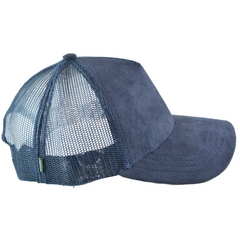 United States Air Force USAF Falcons Women's Blue Suede Mesh back Adjustable NCAA Hat by Legacy