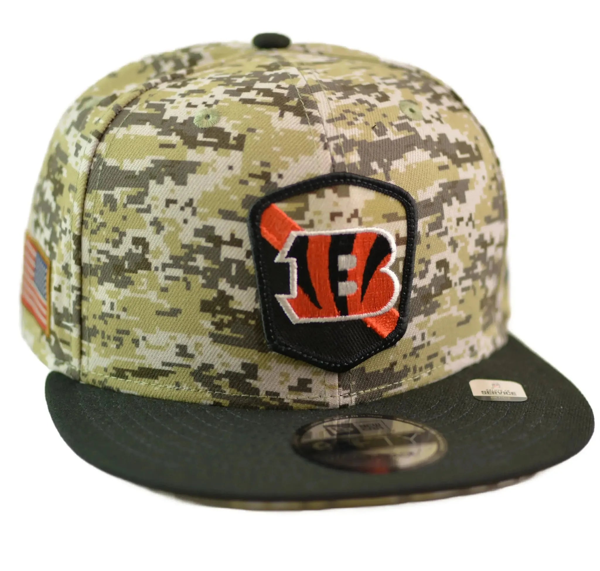 Cincinnati Bengals New Era 9FIFTY NFL Salute to Service Camo Snapback Hat