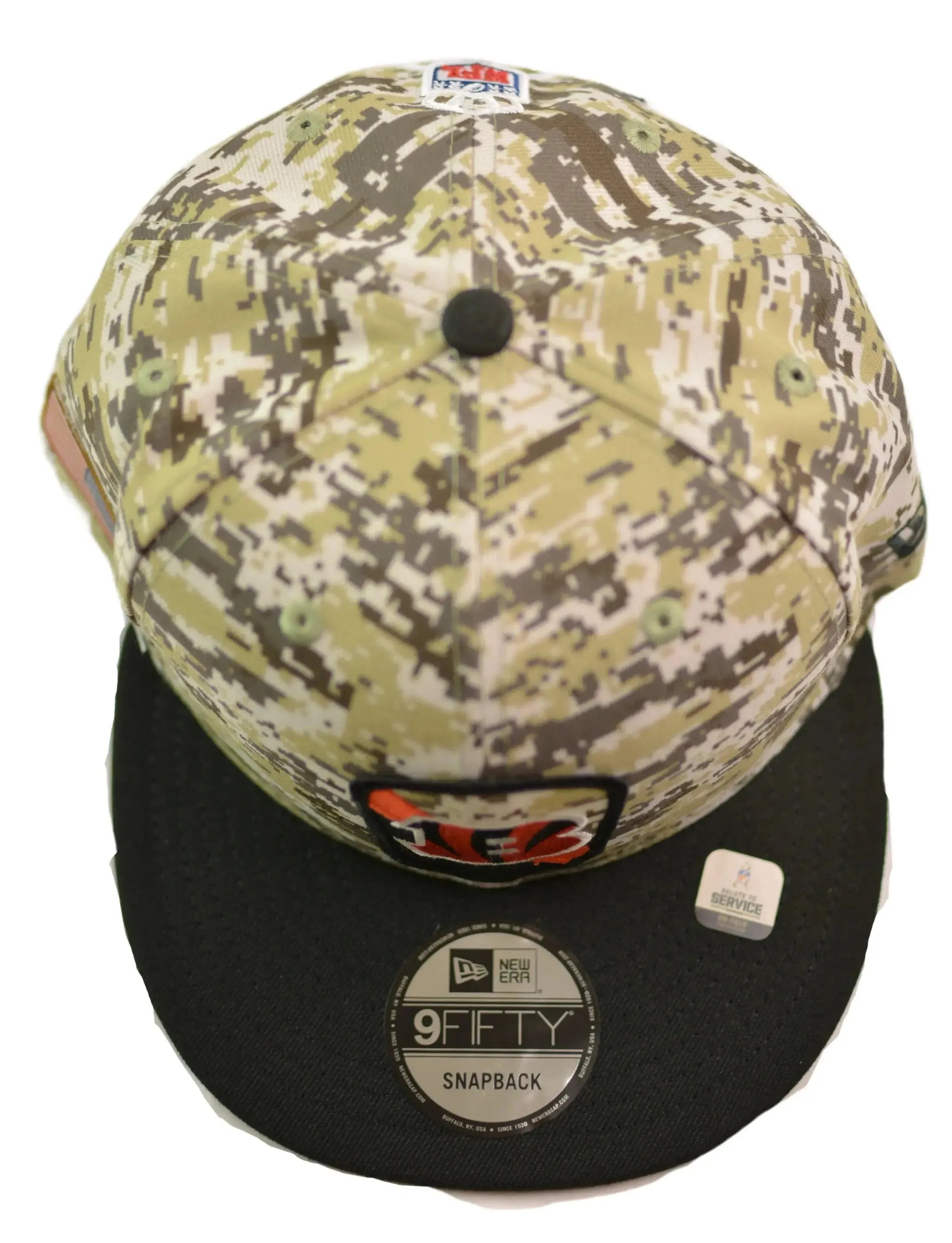Cincinnati Bengals New Era 9FIFTY NFL Salute to Service Camo Snapback Hat
