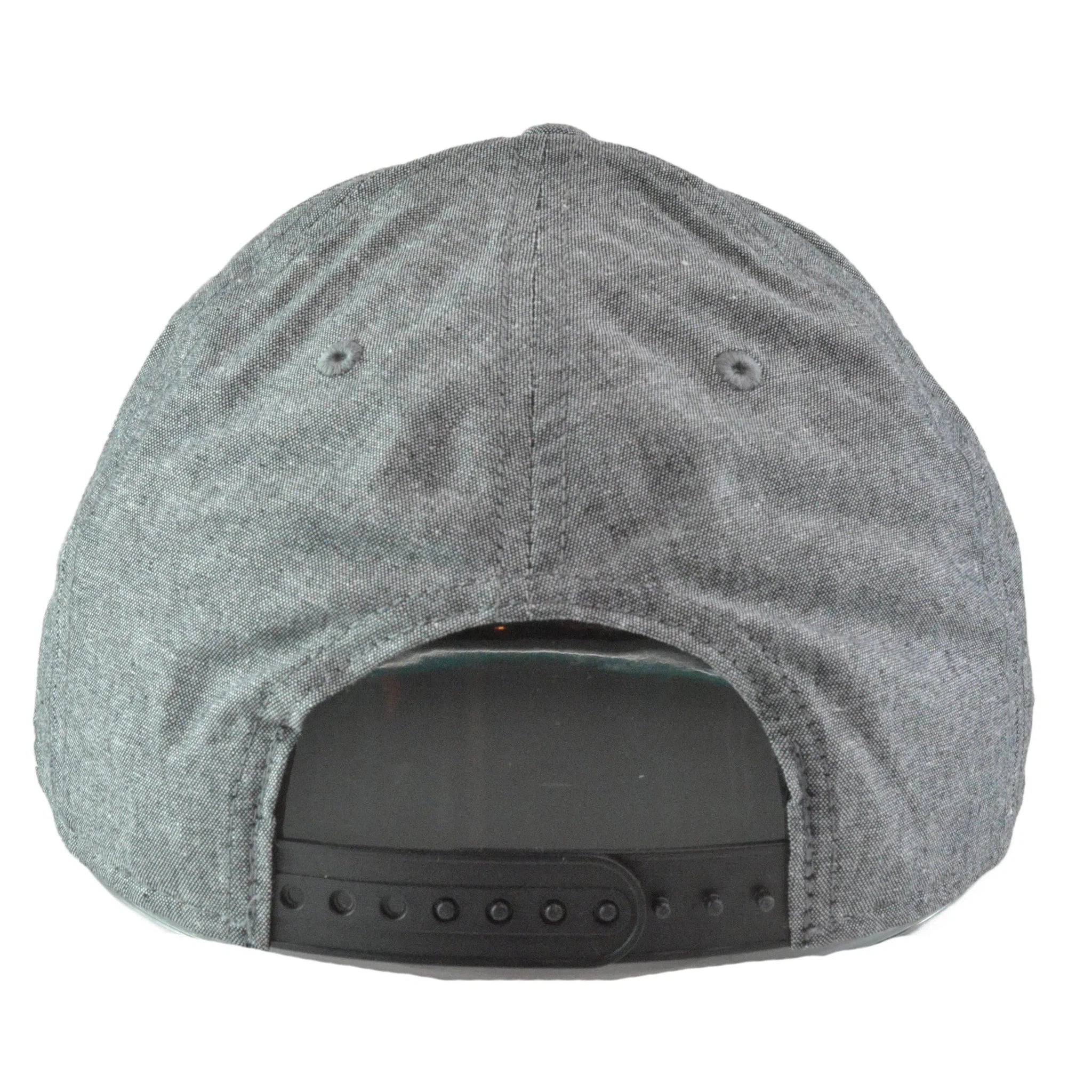 LAFC MLS Soccer Gray Chambray LAFC Flat Bill Snapback Hat by Fanatics