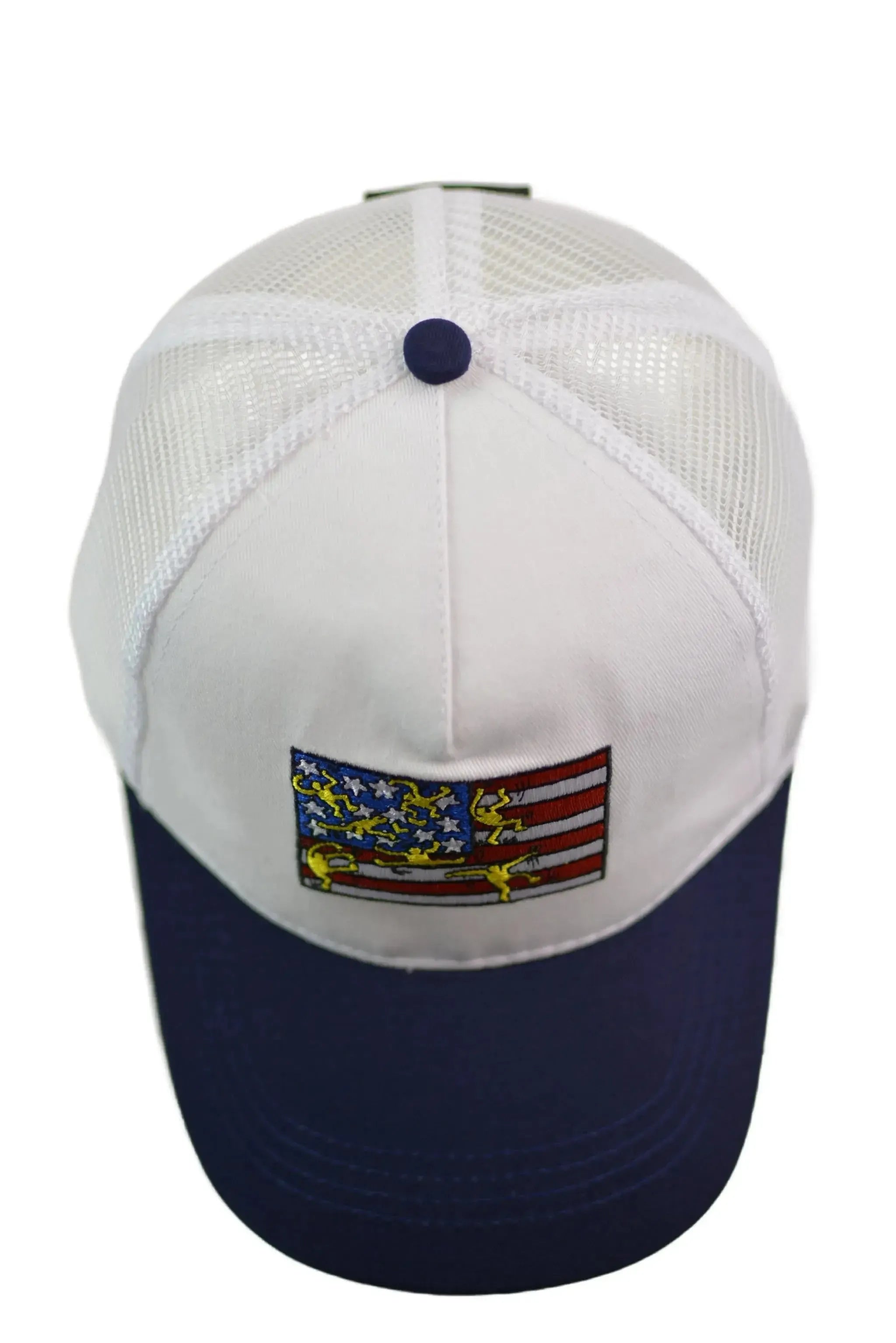 Keith Haring Flag Adjustable Trucker Style Meshback Snapback Cap Hat