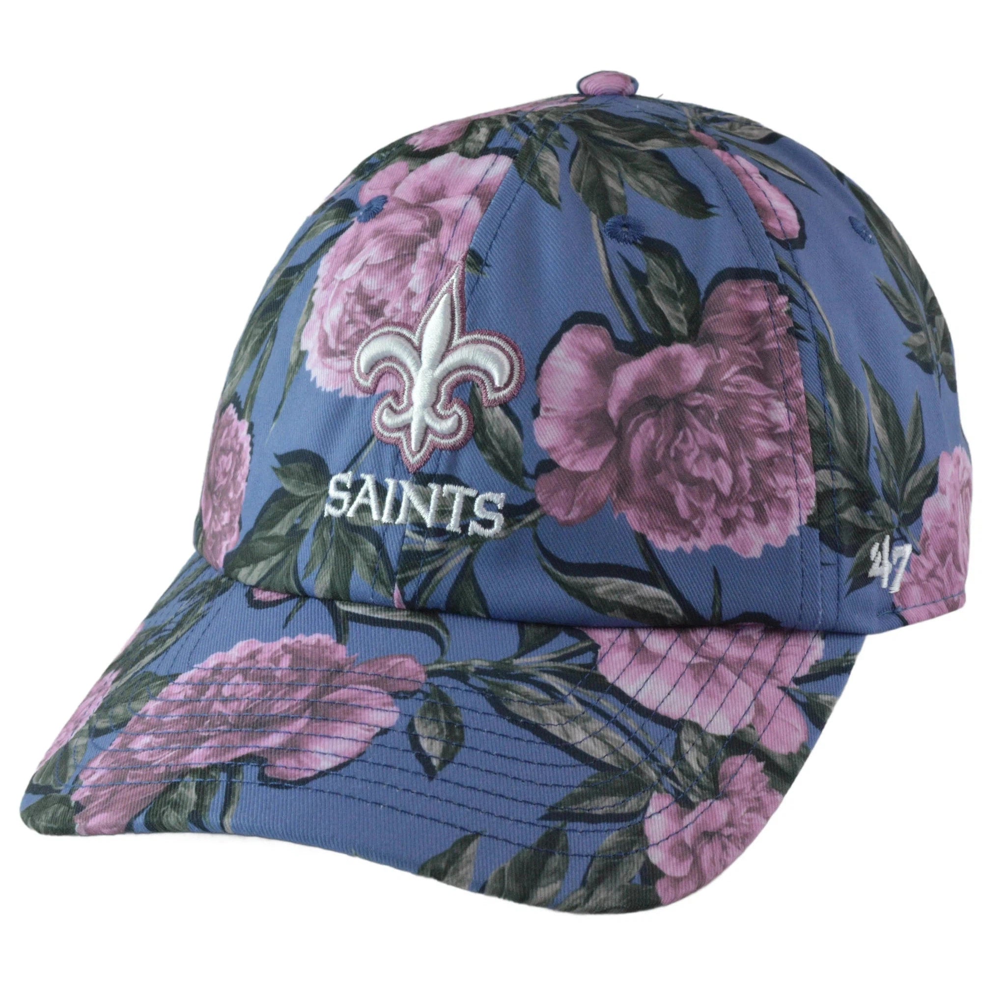 '47 New Orleans Saints NFL Team Logo Peony Adjustable Women's Football Hat