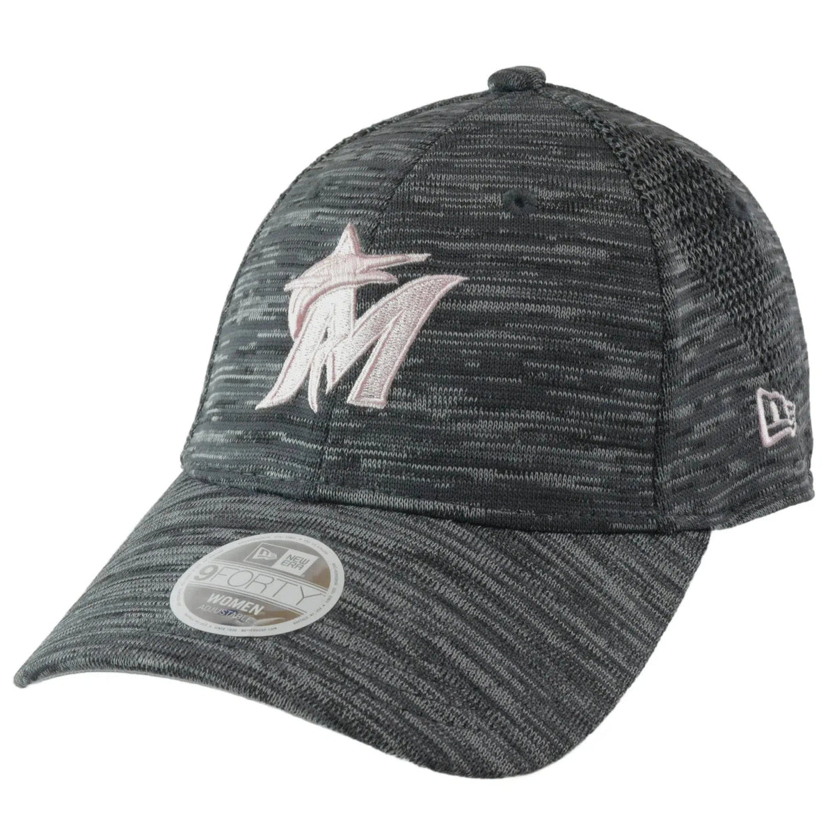 Miami Marlins New Era 9FORTY Tech Women's MLB Core Relaxed Fit Adjustable Hat