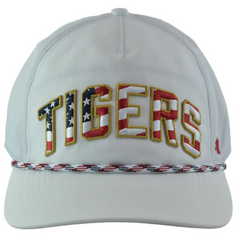 Detroit Tigers '47 Stars & Stripes Flag Flutter Hitch Adjustable Lightweight MLB Captains Hat