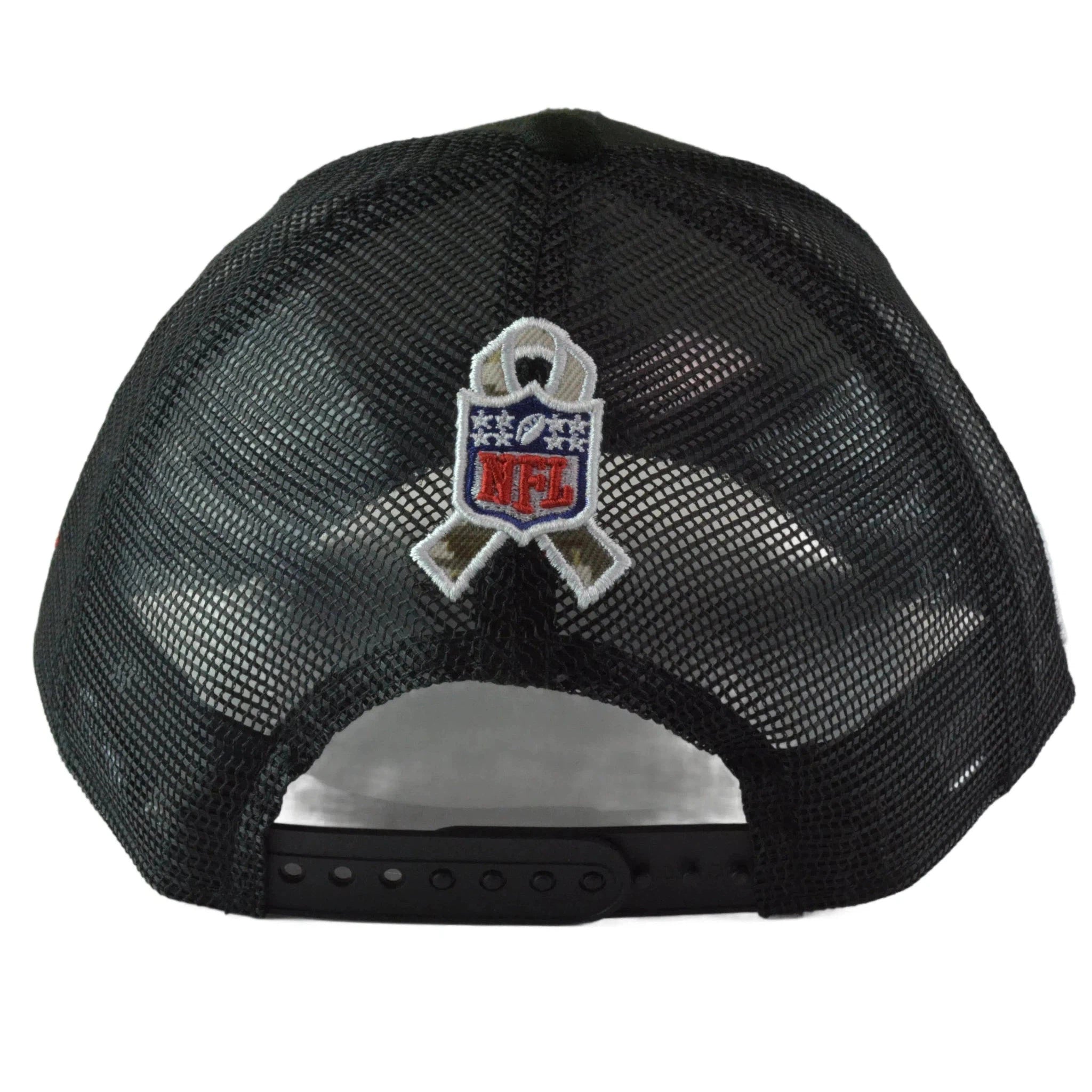 Kansas City Chiefs New Era 940 Salute To Service Black & Camo Mesh Back Adjustable Men's Snapback Hat