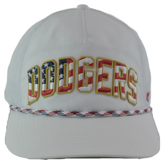 Los Angeles Dodgers '47 Stars & Stripes Flag Flutter Hitch Adjustable Lightweight MLB Captains Hat