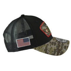 Kansas City Chiefs New Era 940 Salute To Service Black & Camo Mesh Back Adjustable Men's Snapback Hat